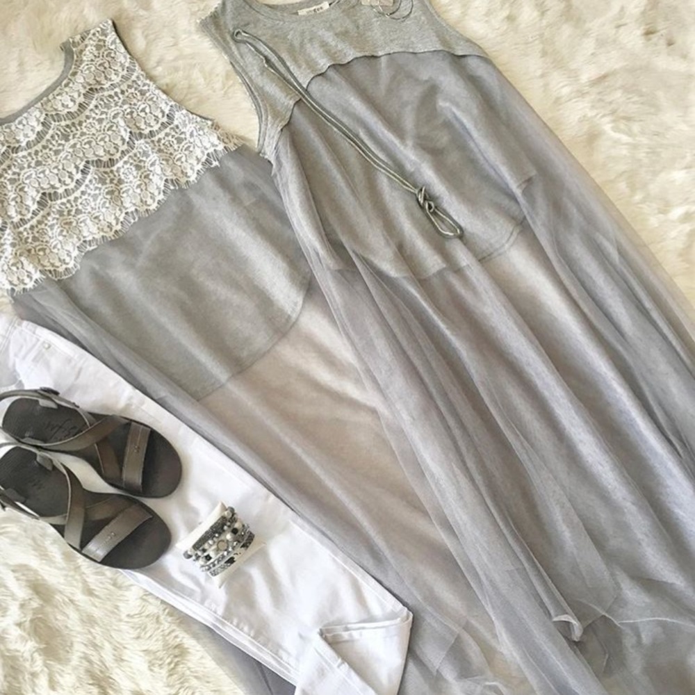Umgee gray tunic/tank